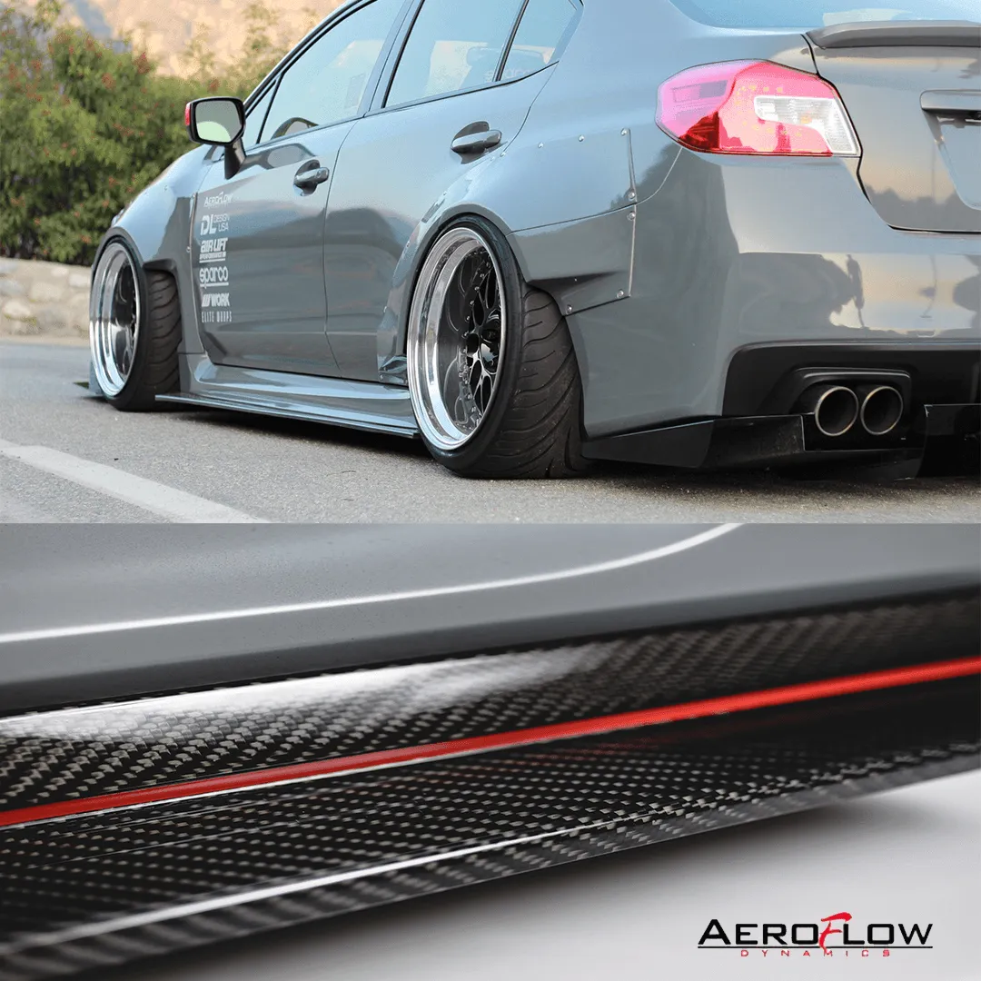 2015 - 2020 Subaru Wrx/Sti Side Skirt Extension (Carbon Fiber)