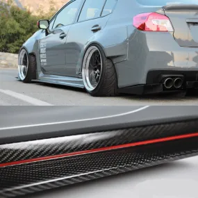 2015 - 2020 Subaru Wrx/Sti Side Skirt Extension (Carbon Fiber)