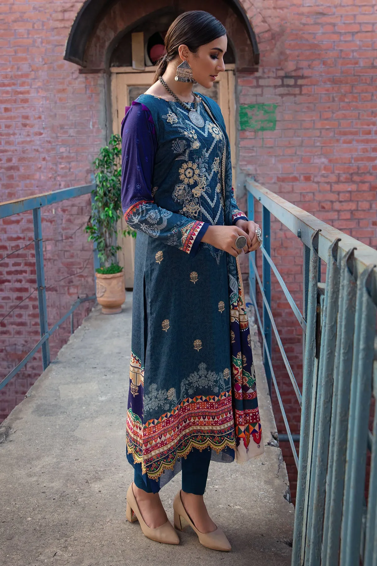 3074-FLORISTA DIGITAL PRINTED LINEN UNSTITCHED
