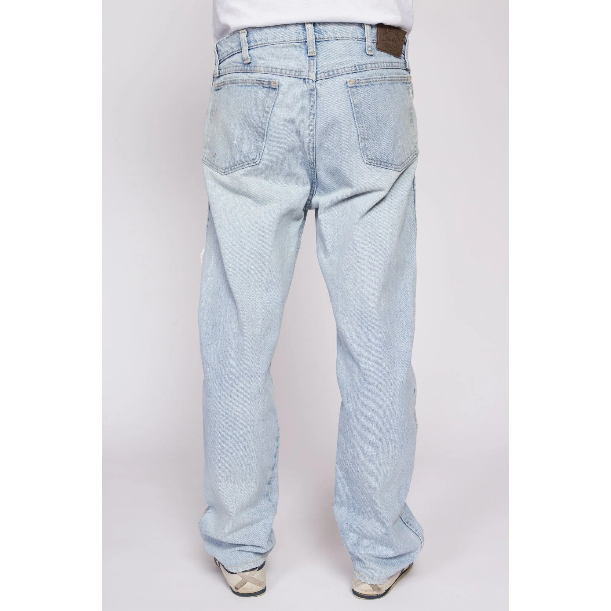 90s Distressed Light Wash Cabela's Jeans - 36x32