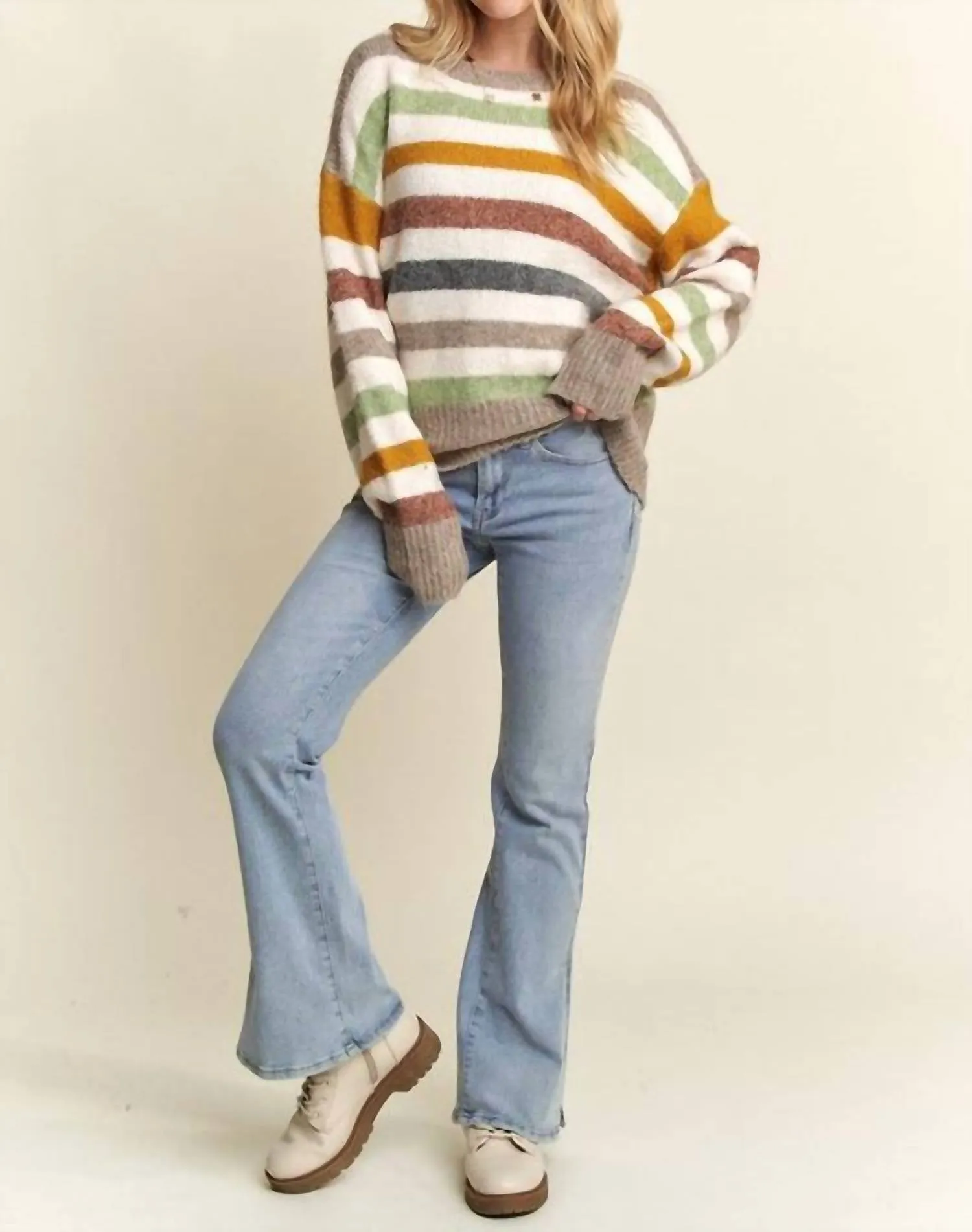 Adora - Multicolor Stripe Sweater