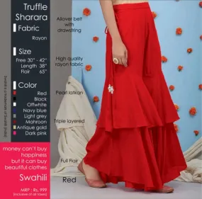 Alluring Truffle Sharara For Women's