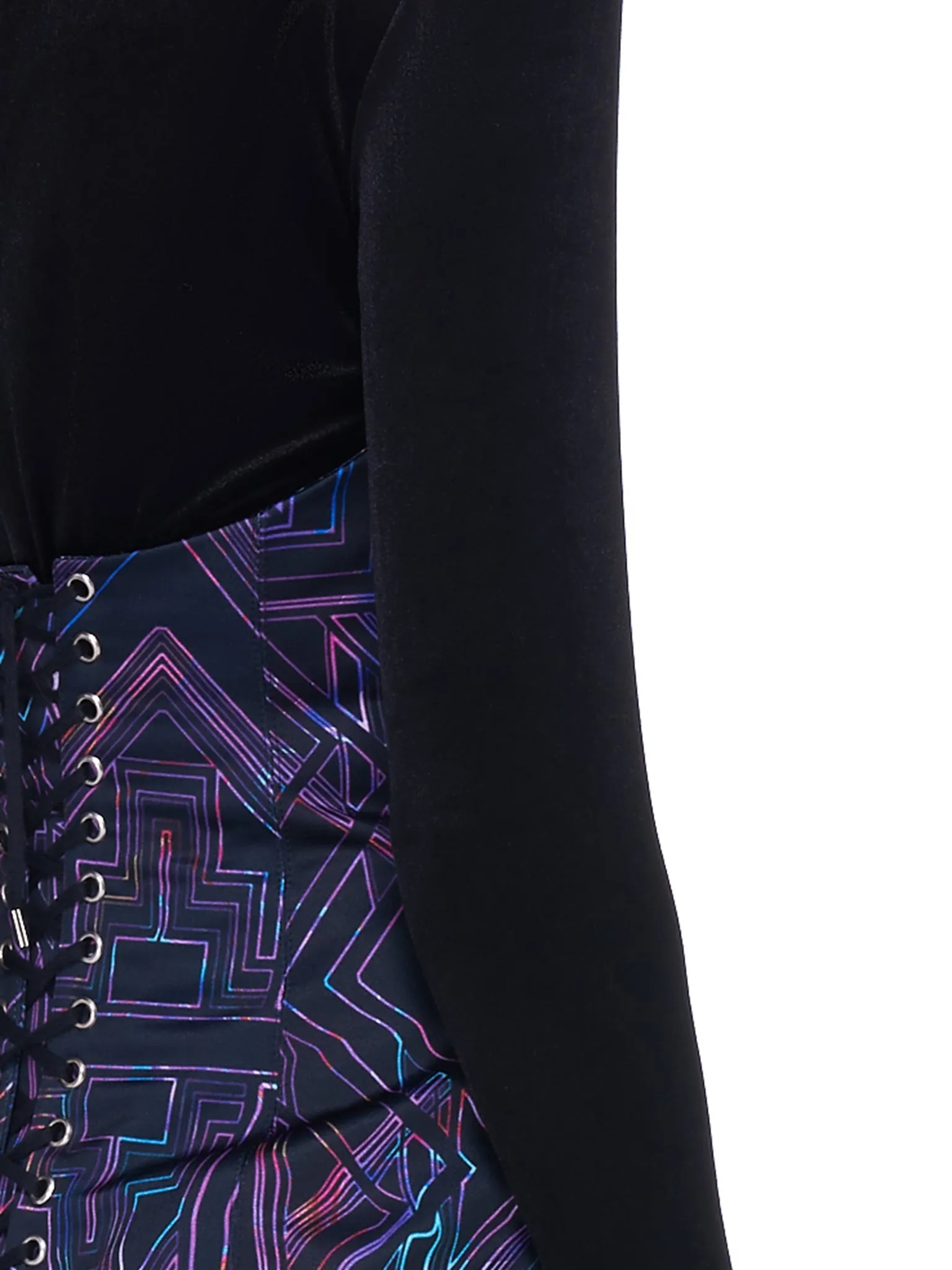 Asymmetrical Corset Skirt (21SSK003-BLACK)