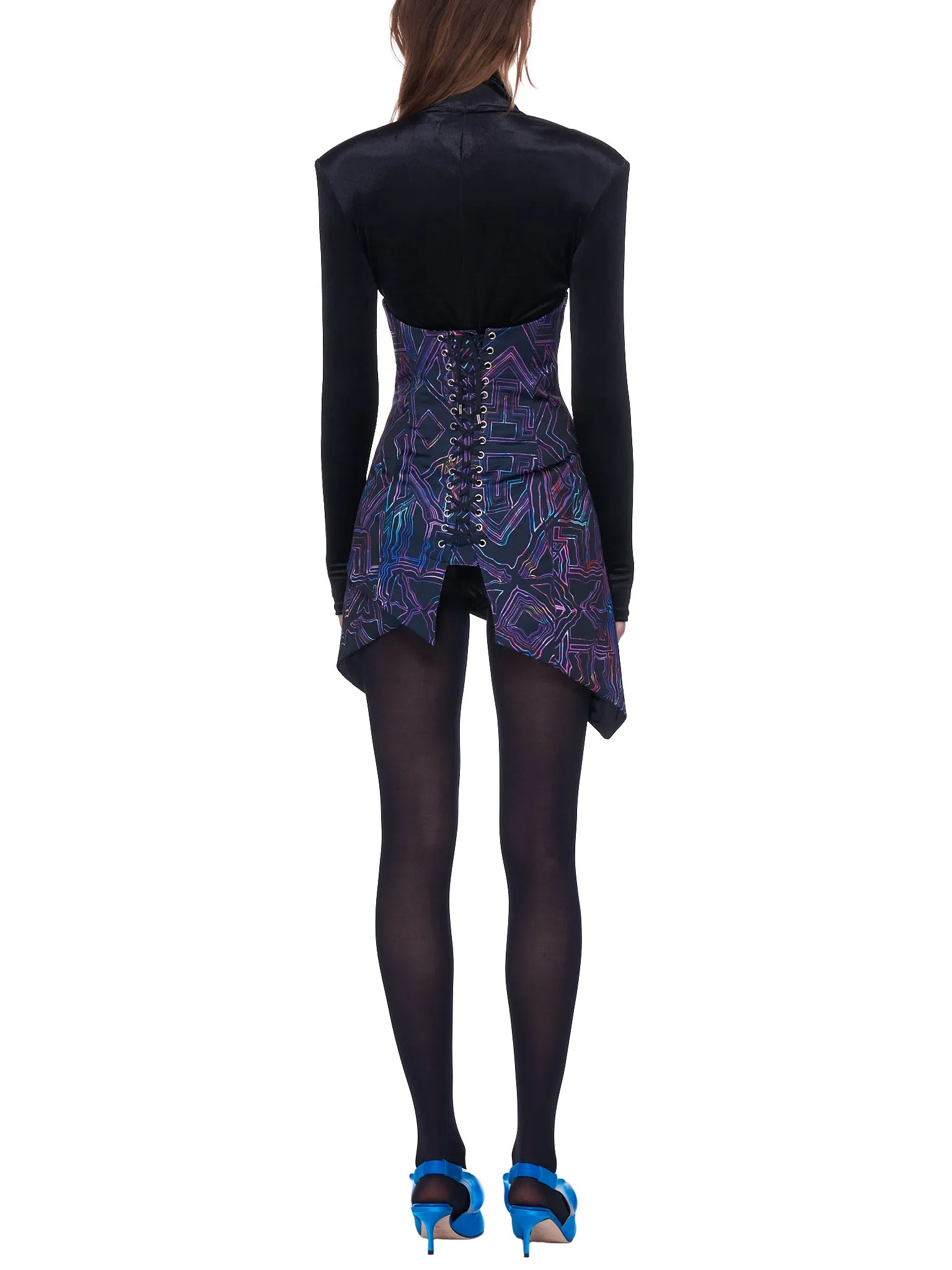 Asymmetrical Corset Skirt (21SSK003-BLACK)