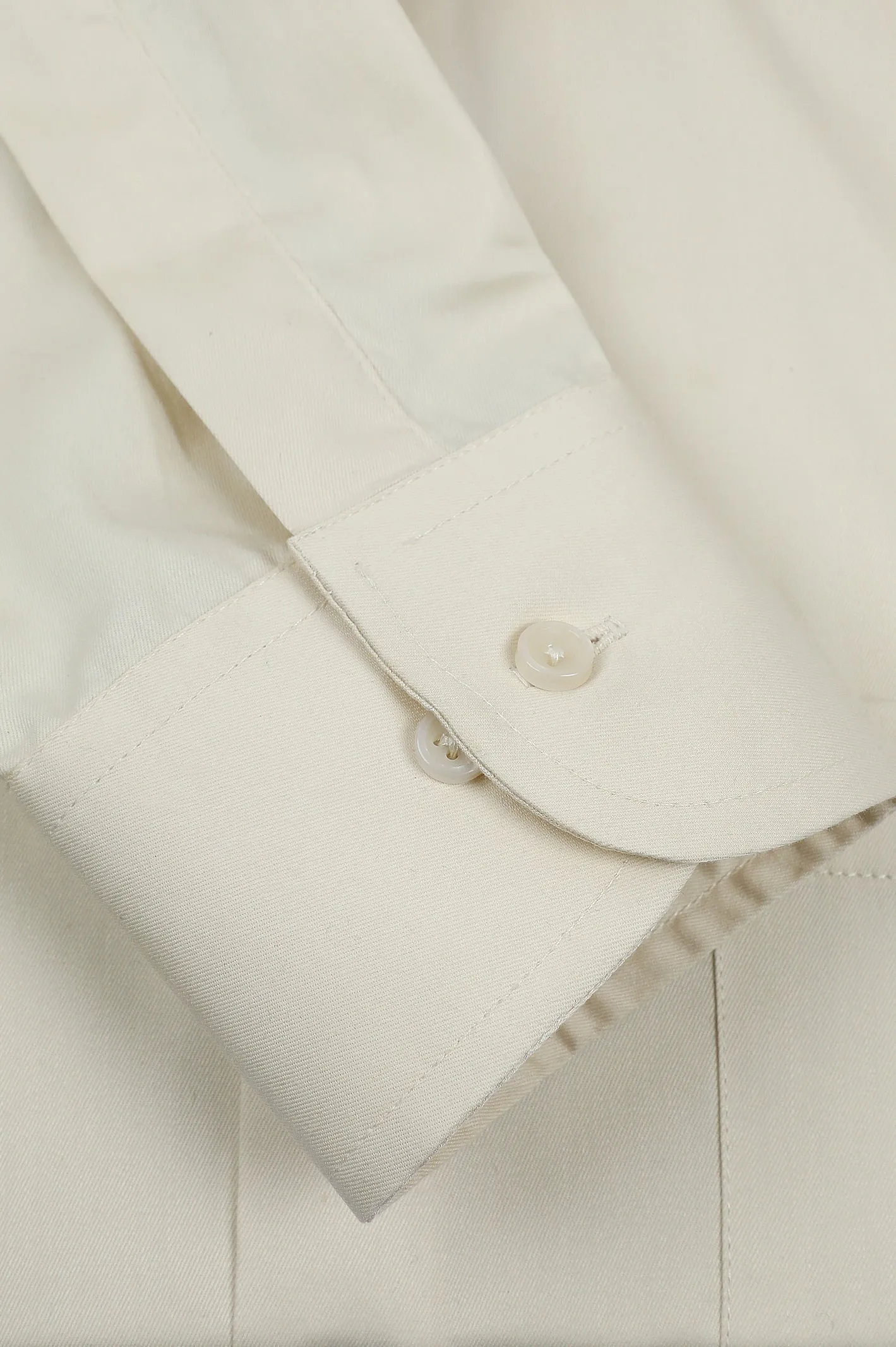 Beige Plain Formal Men Shirt