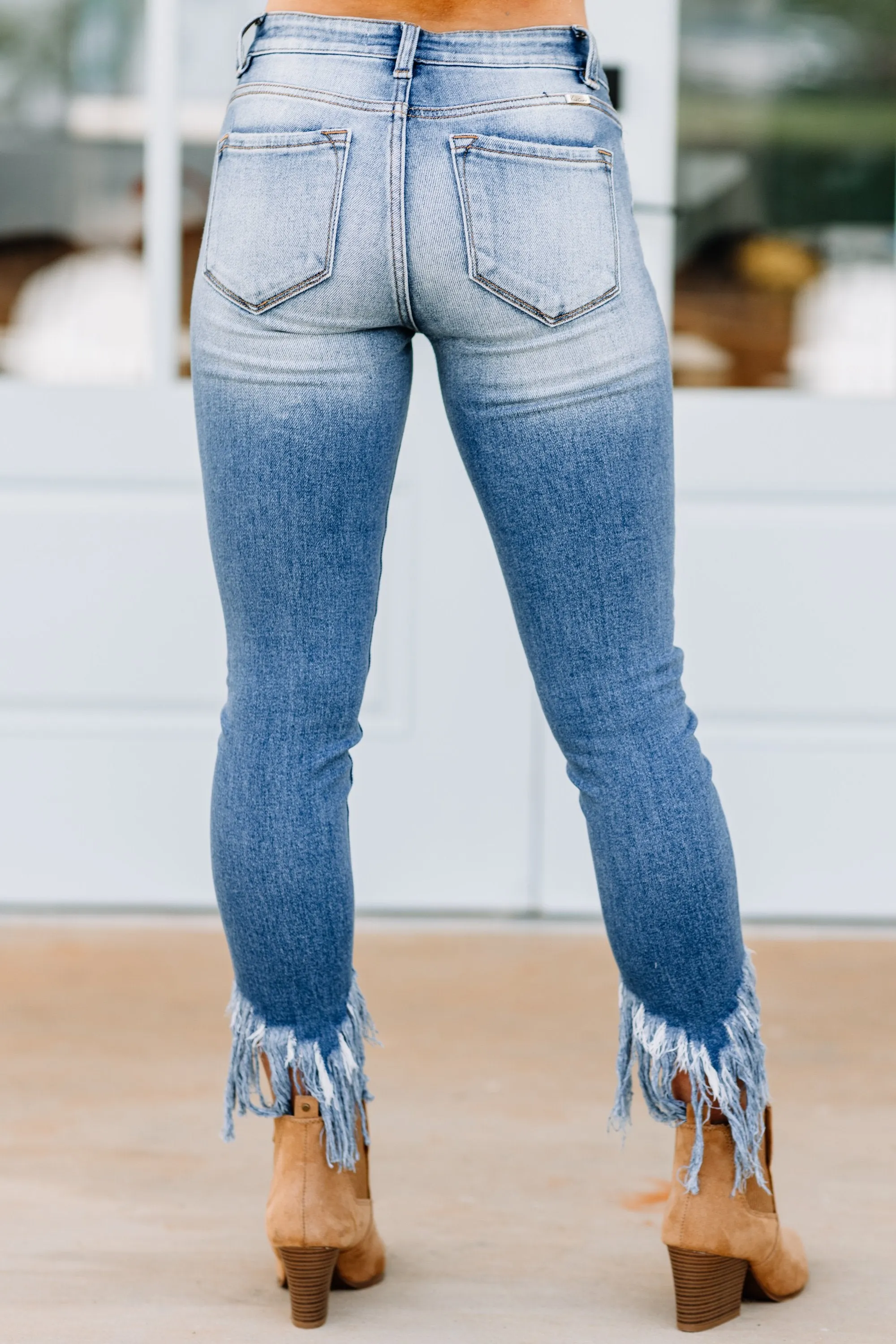 Best Regards Light Wash Distressed Skinny Jeans