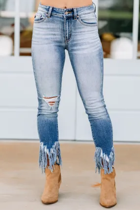 Best Regards Light Wash Distressed Skinny Jeans