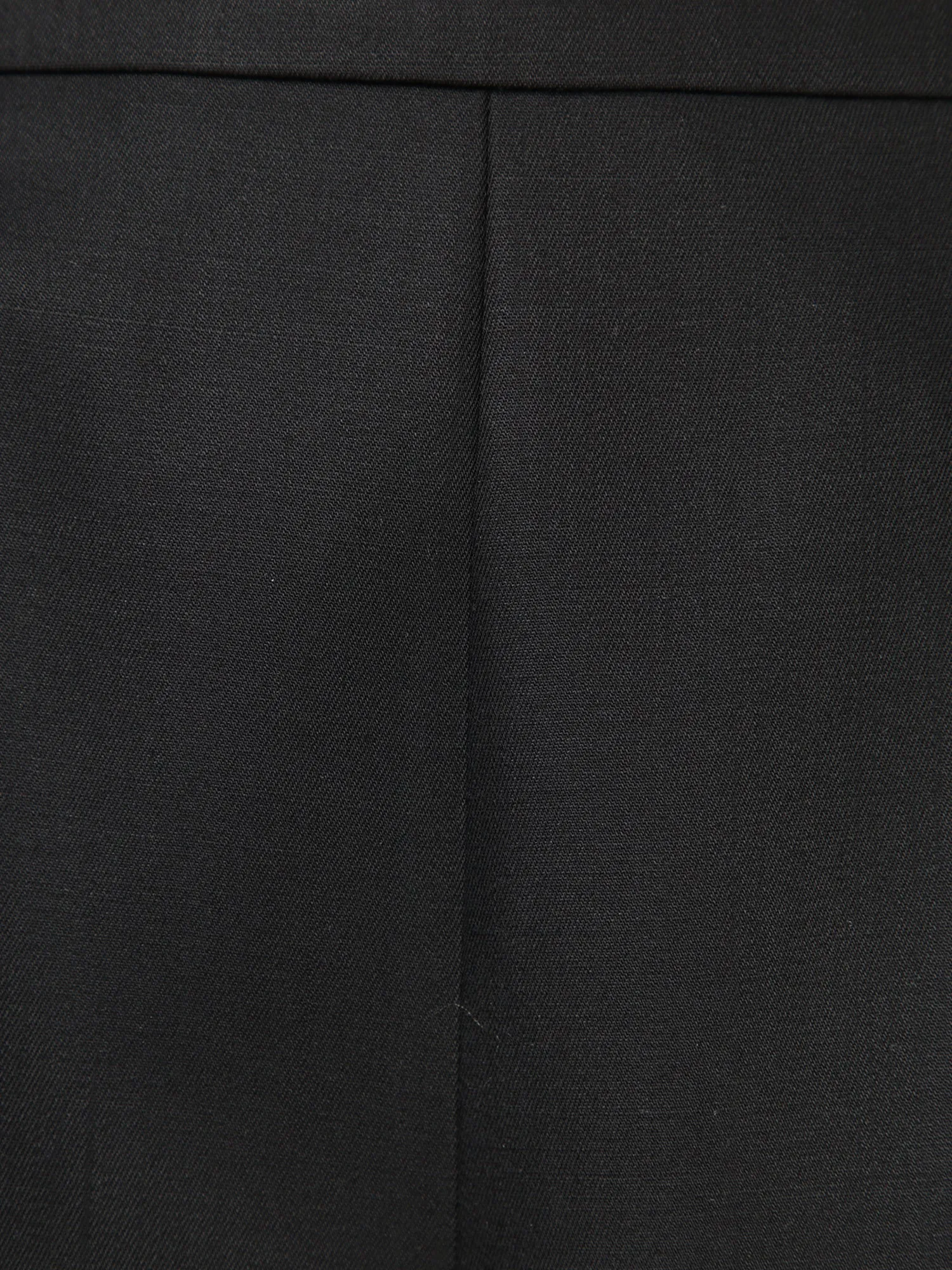 Black Wool Bootcut Trousers