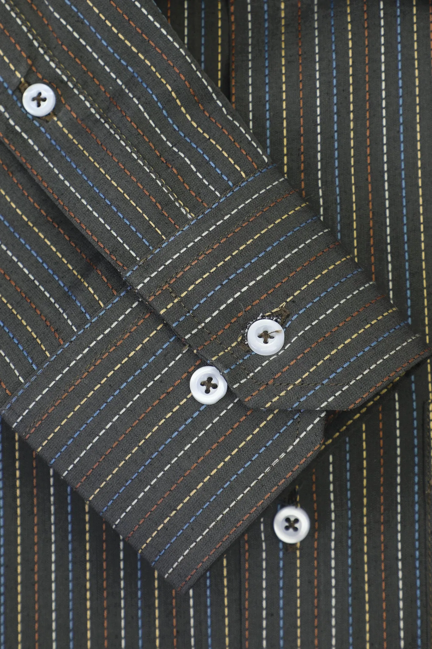 Brown Stripes Formal Shirt