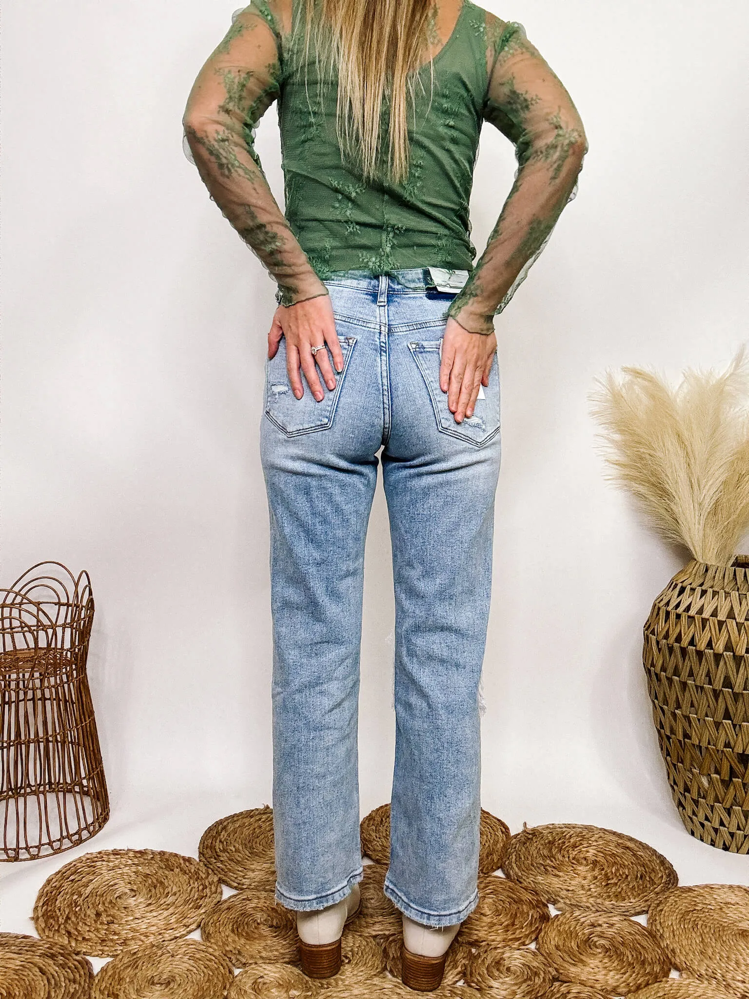 Comfort Stretch Distressed Vervet by Flying Monkey Dad Jeans