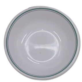 Corning Corelle Blue and Green Rim Striped Cereal Bowl 6 1/4"