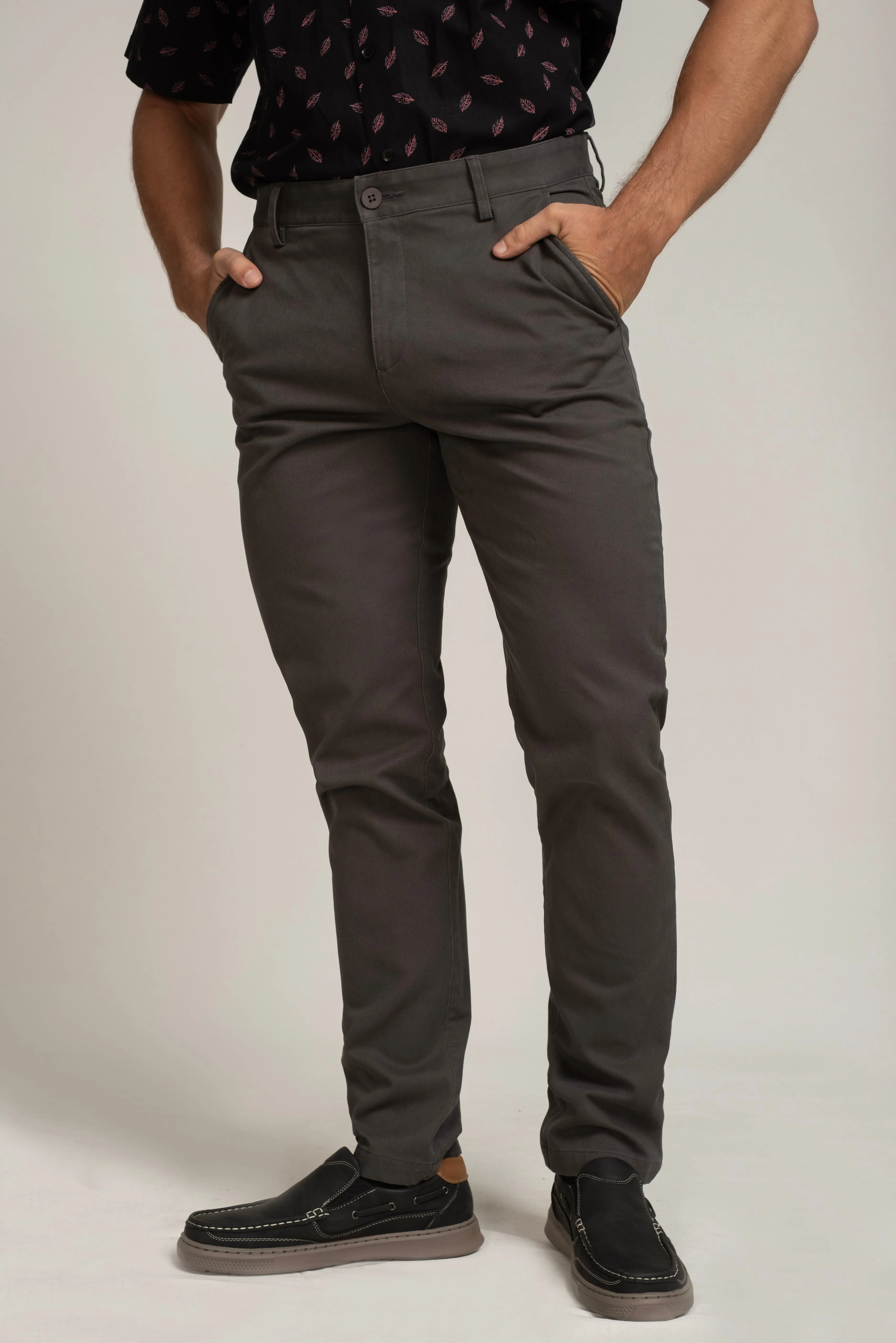 Crocodile Slim Fit Trouser Charcoal