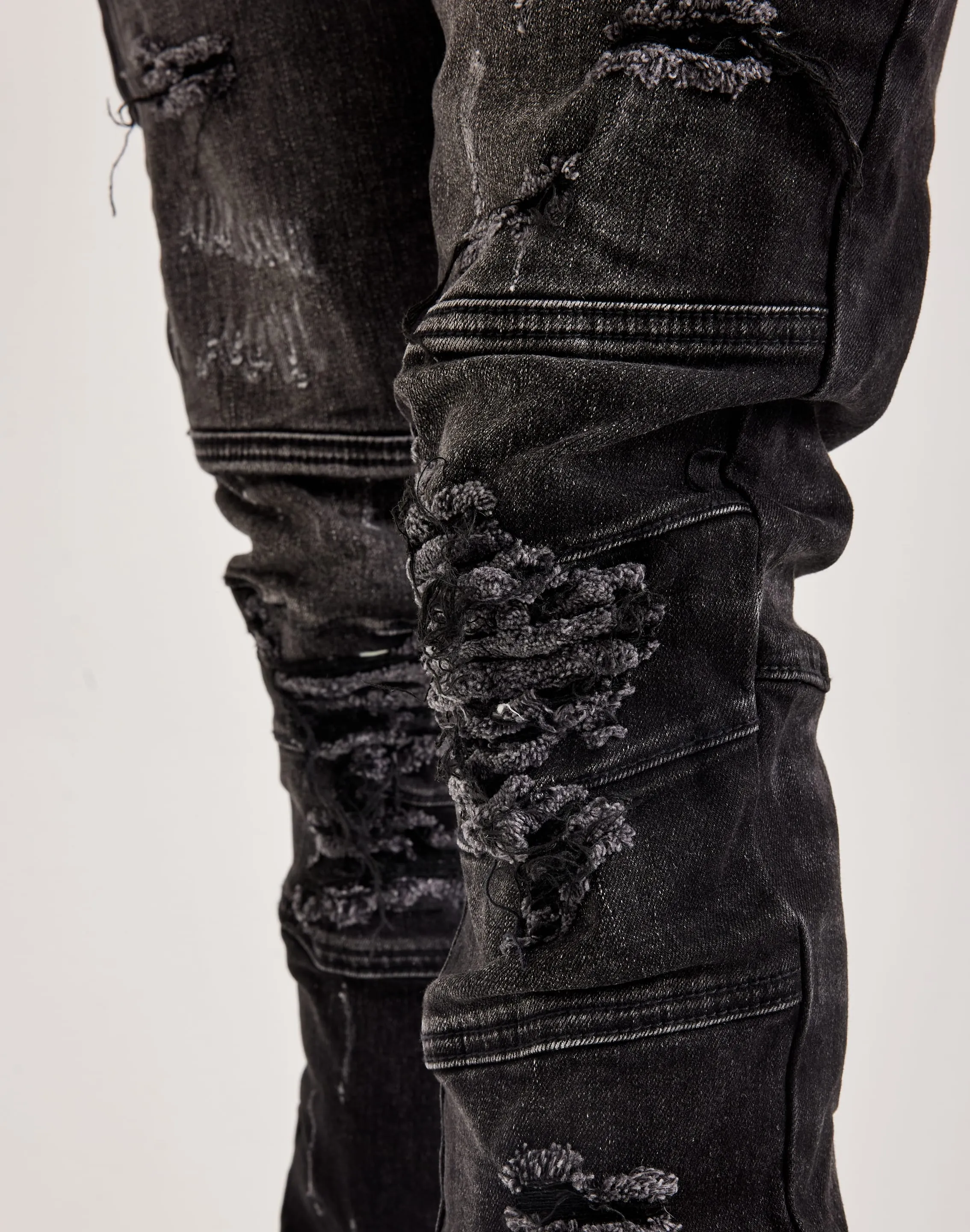 Crysp Denim Distressed Denim Jeans