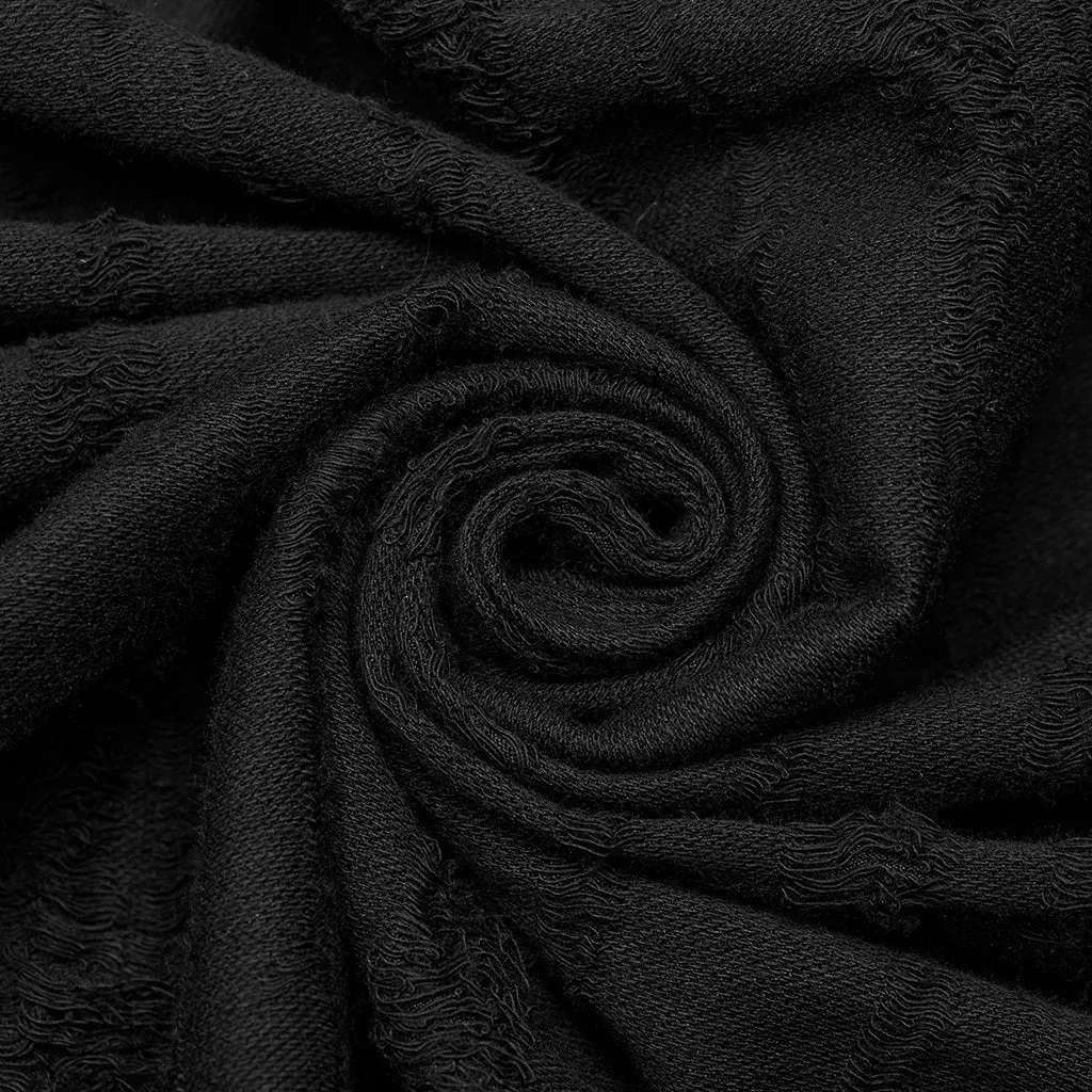 Dark decayed goth men long skirt WQ-652BQM