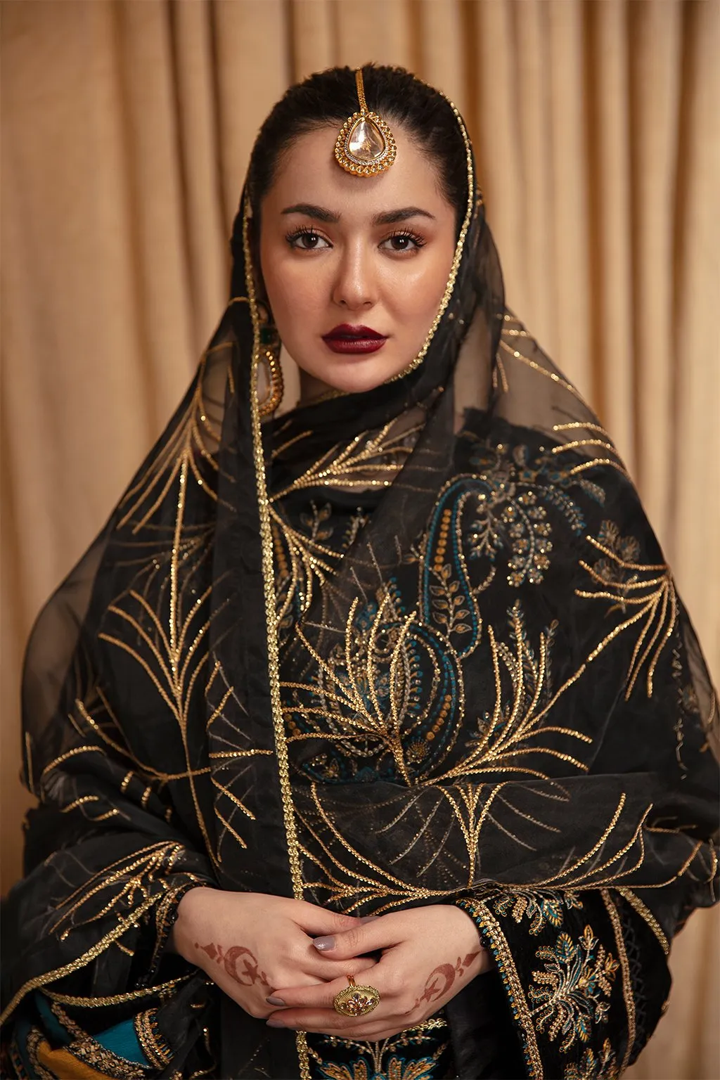Embroidered Black Dress Pakistani by Designer #PF299