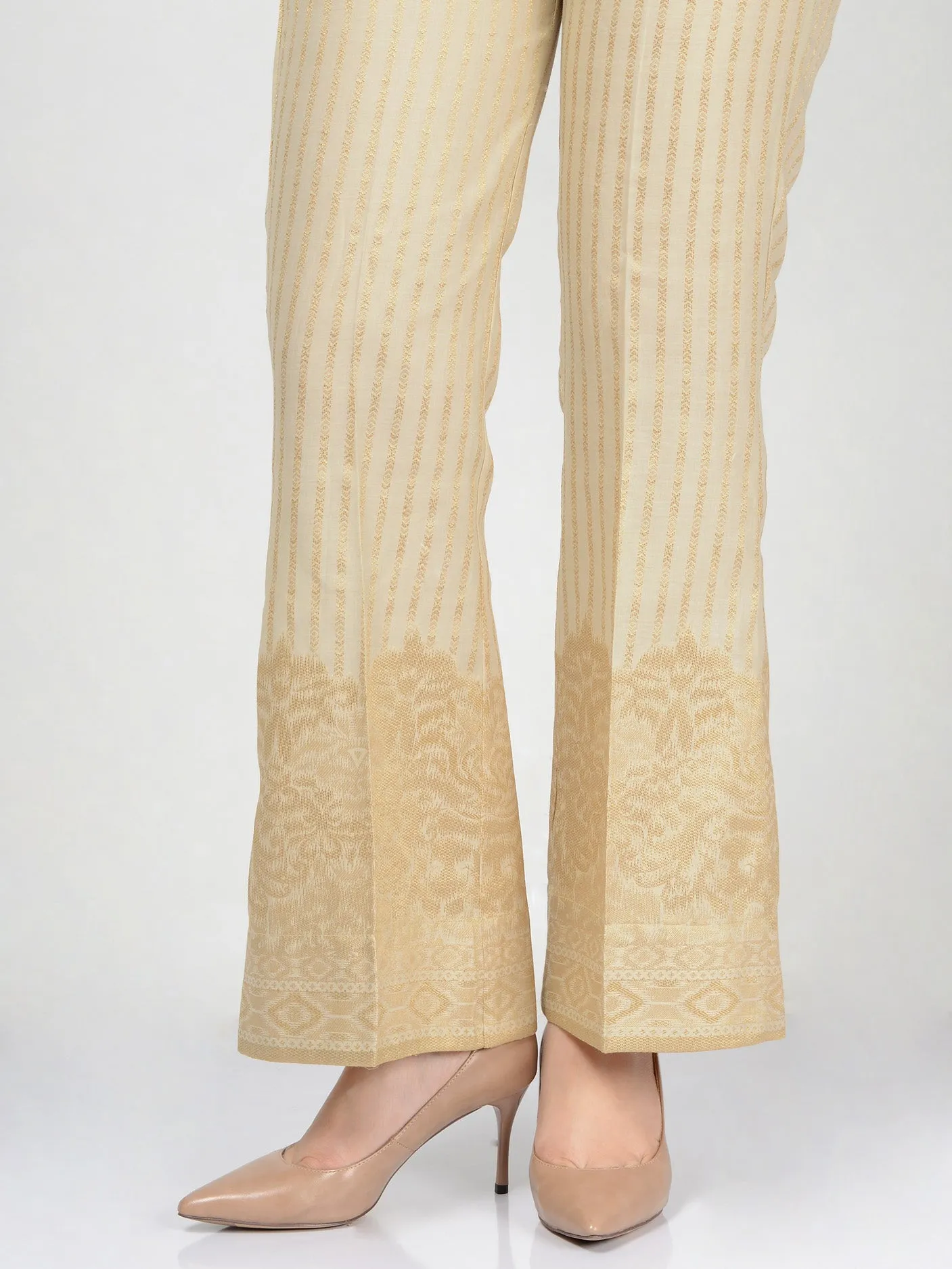 Jacquard Bootcut Pants