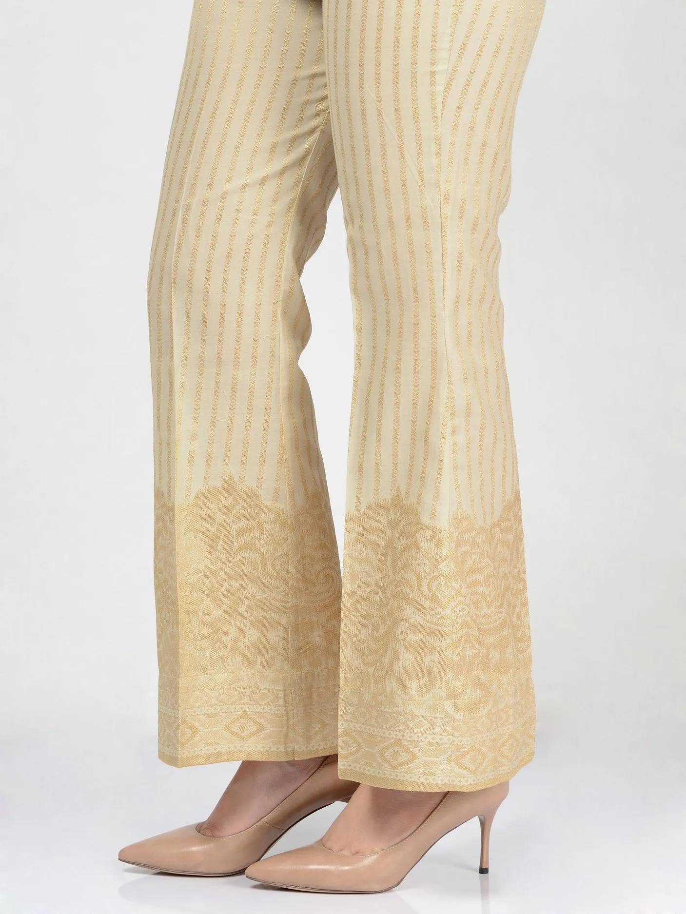 Jacquard Bootcut Pants