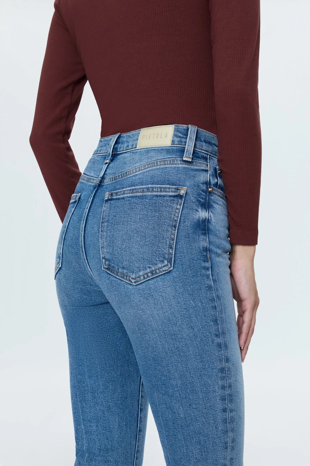 Lennon High Rise Boot Crop in Rhythm Vintage