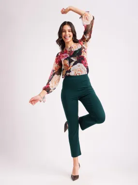 LivIn Air Bootcut Pants - Bottle Green