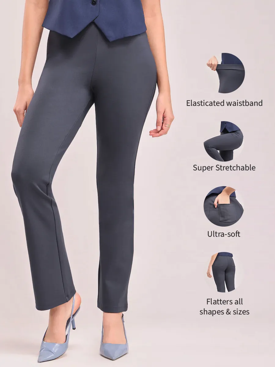 LivIn Bootcut Pants - Dark Grey