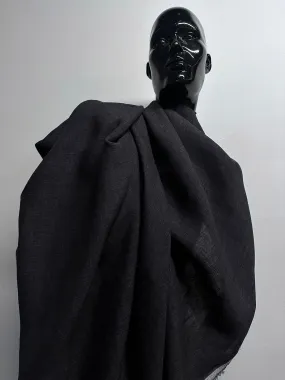 Luxury Italian Linen Shirting in Shadow