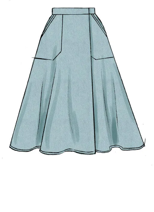 M7960 Misses' Skirts