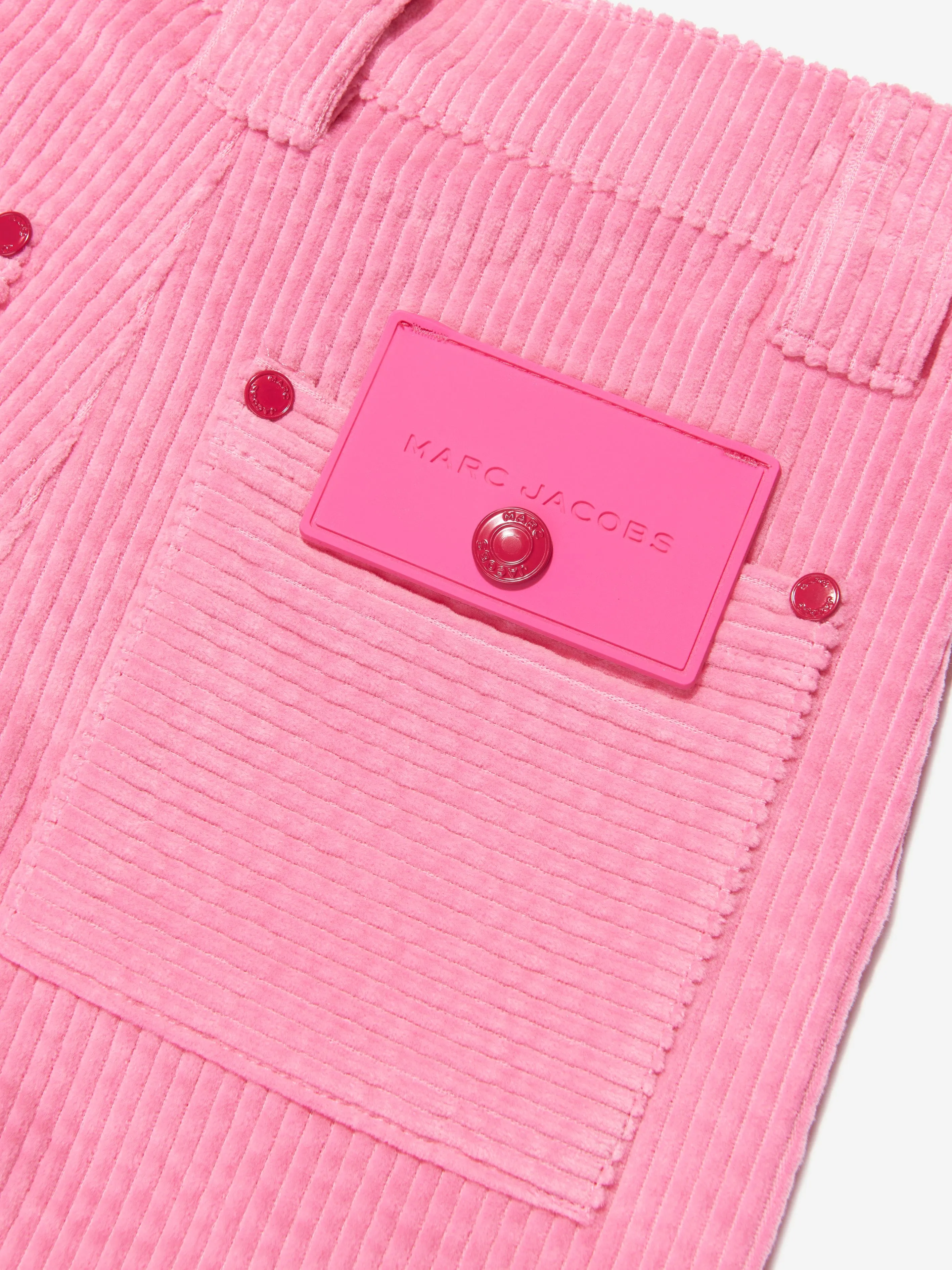 MARC JACOBS Girls Corduroy Flared Fit Trousers in Pink