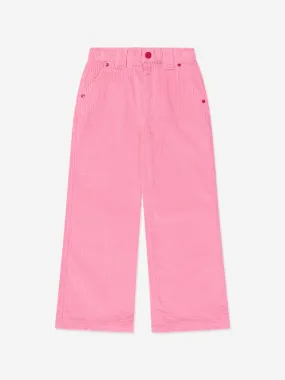 MARC JACOBS Girls Corduroy Flared Fit Trousers in Pink