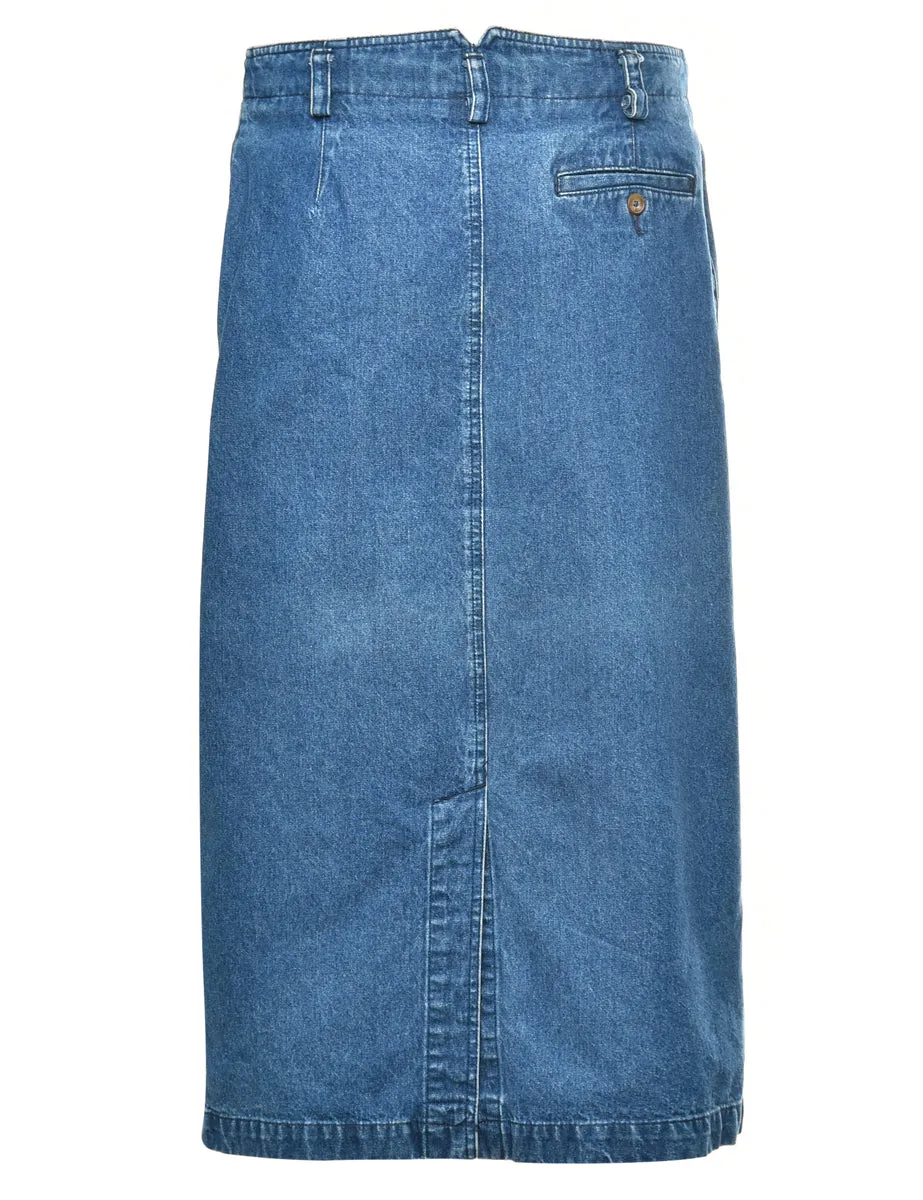 Medium Wash 1990s Denim Skirt - M