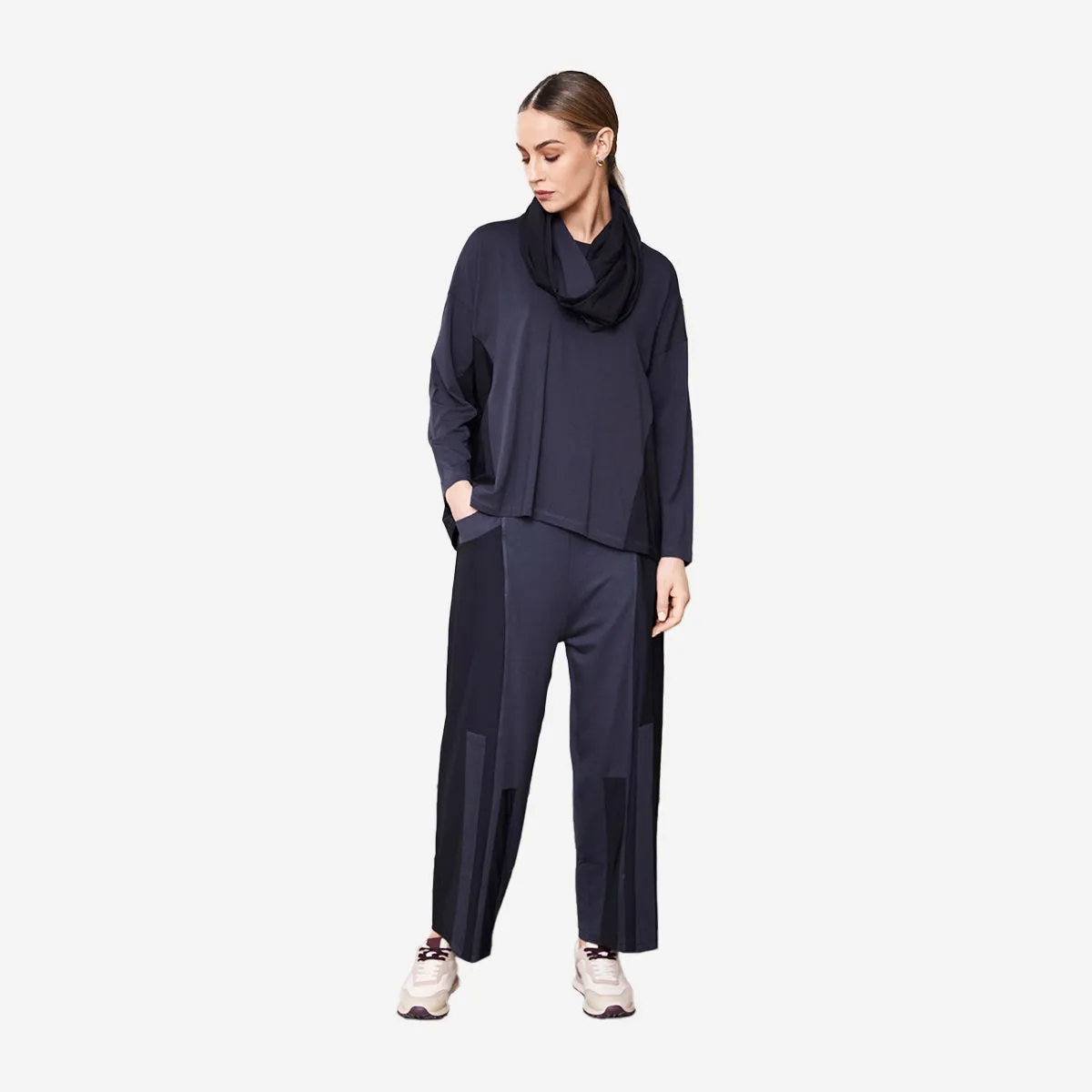 NAYA WIDE LEG TROUSERS BLACK NAW24117