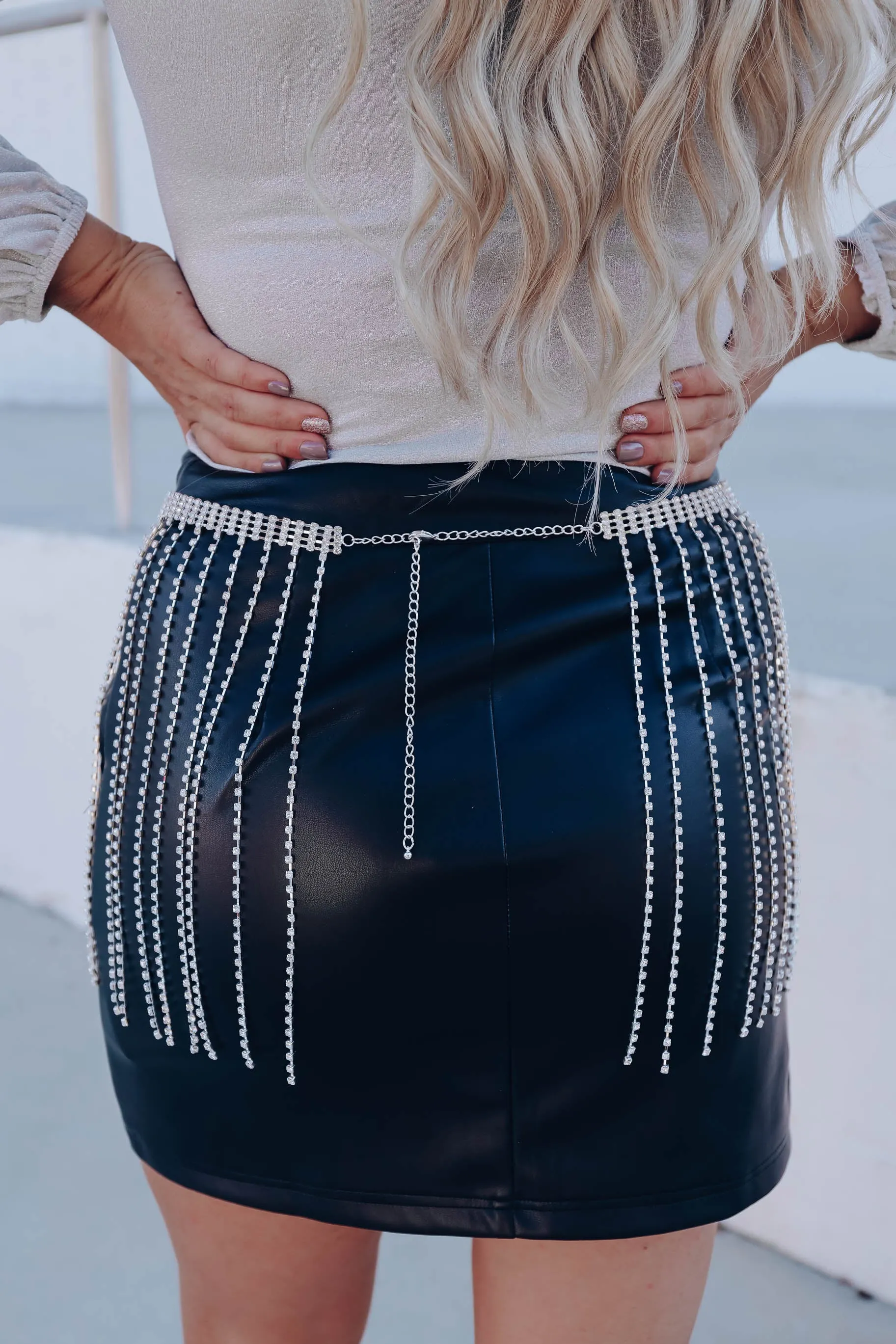 Paparazzi Rhinestone Fringe Belt