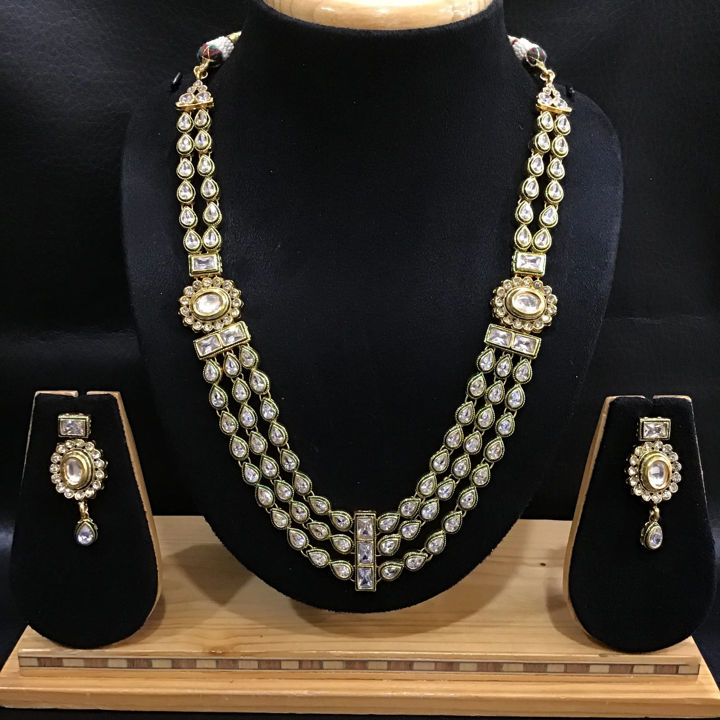 Polki Necklace Set 1506-21