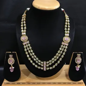 Polki Necklace Set 1506-21