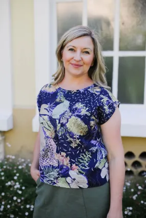 Pure Linen Mini Pleat Top - No Bee No Me