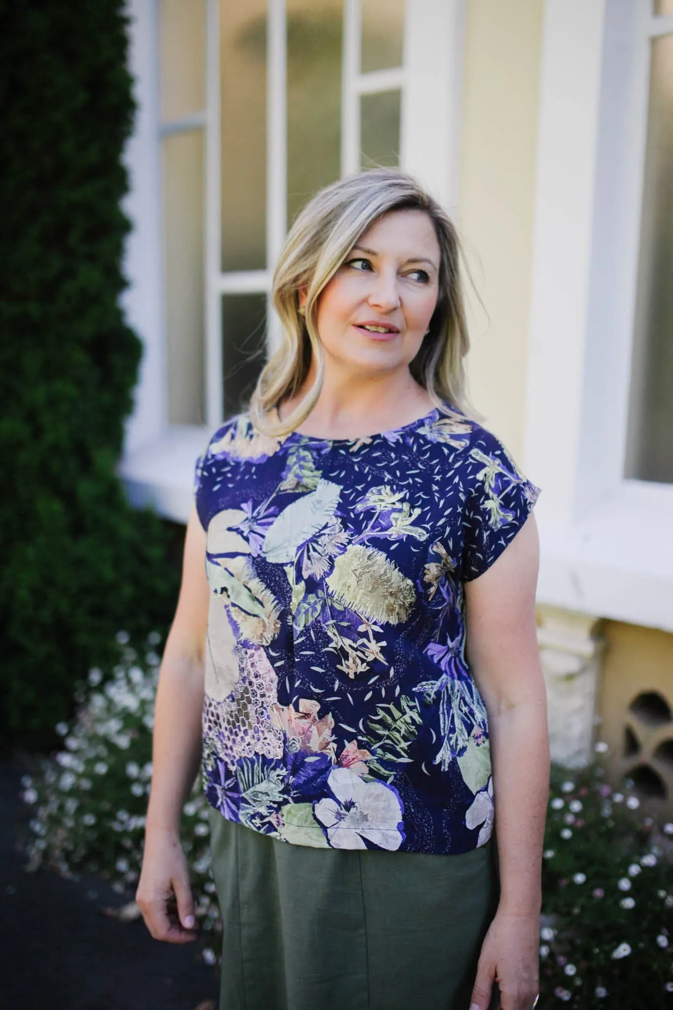 Pure Linen Mini Pleat Top - No Bee No Me