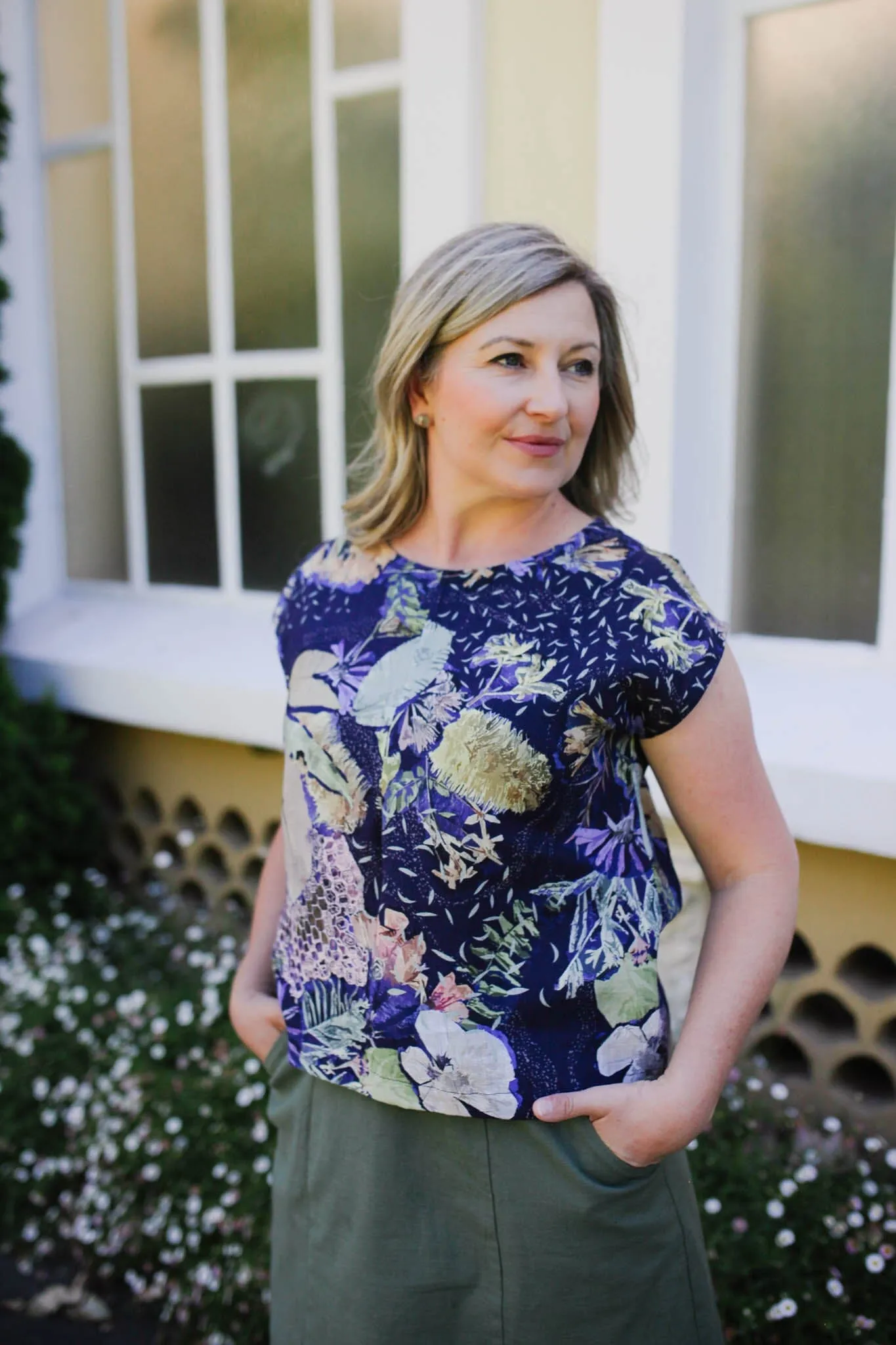 Pure Linen Mini Pleat Top - No Bee No Me