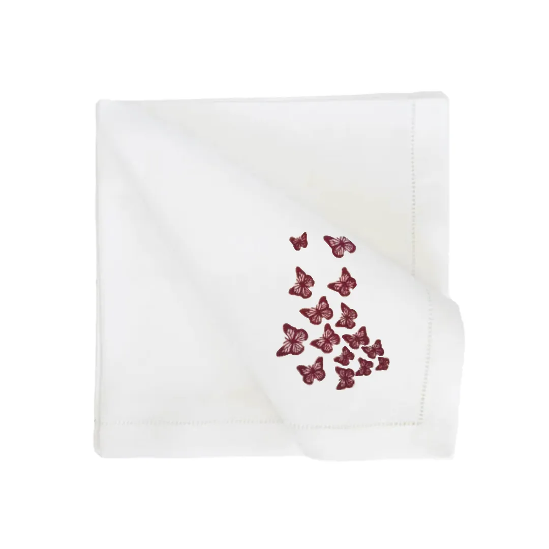 Purple Sapphire Butterfly Dinner Napkin