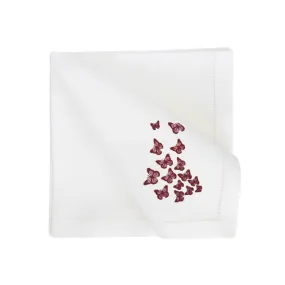 Purple Sapphire Butterfly Dinner Napkin