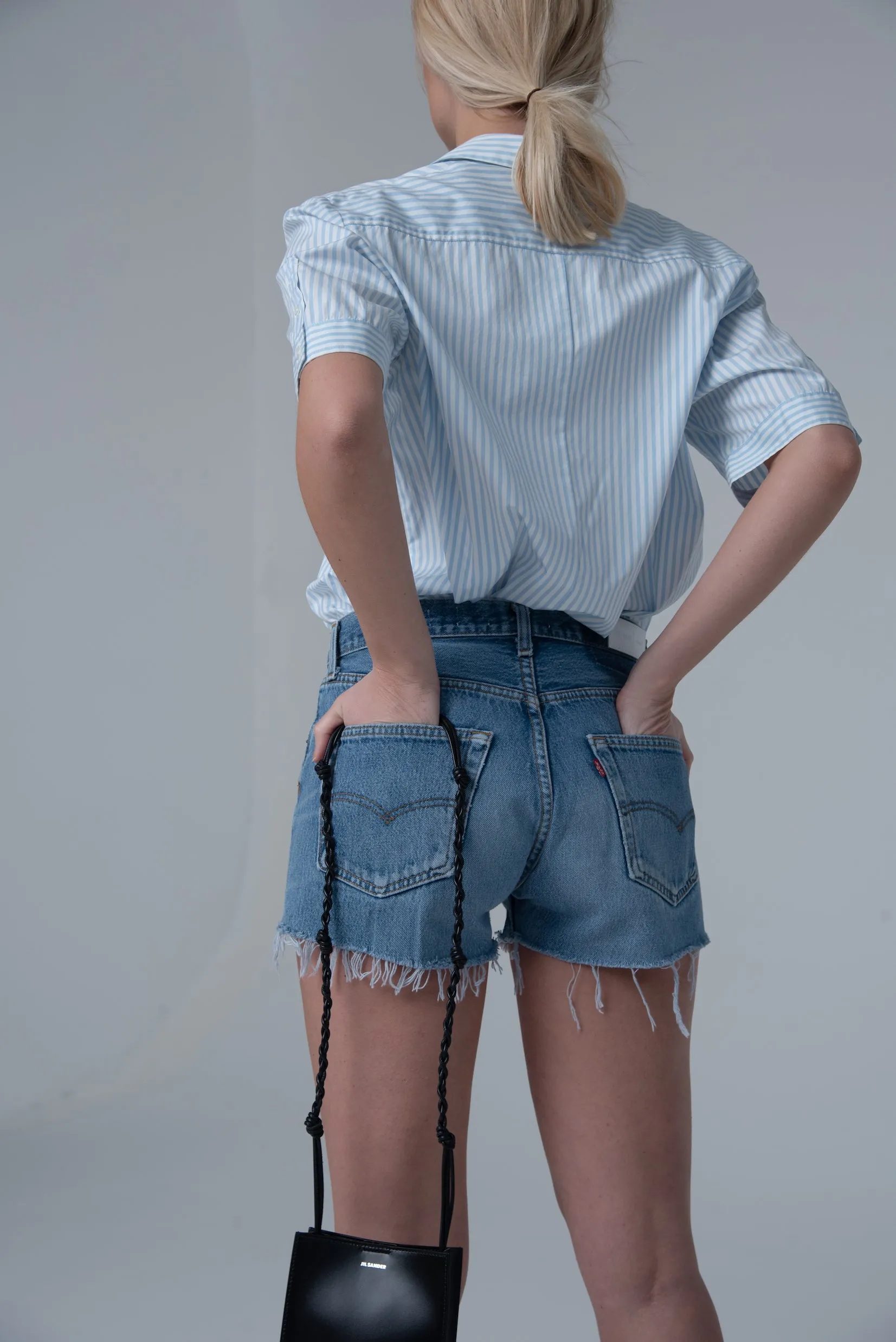 RE/DONE High Rise Short Indigo
