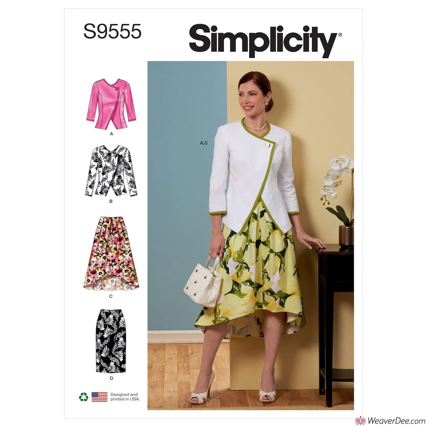 Simplicity Pattern S9555 Misses' Jacket & Skirts