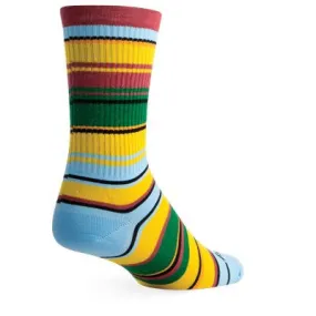 SockGuy L/XL Sarape Striped Crew Sport Socks