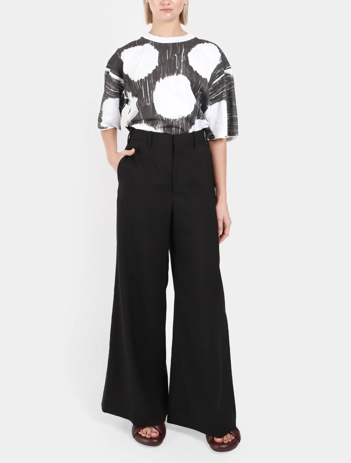 Tailored Wide Leg Trousers