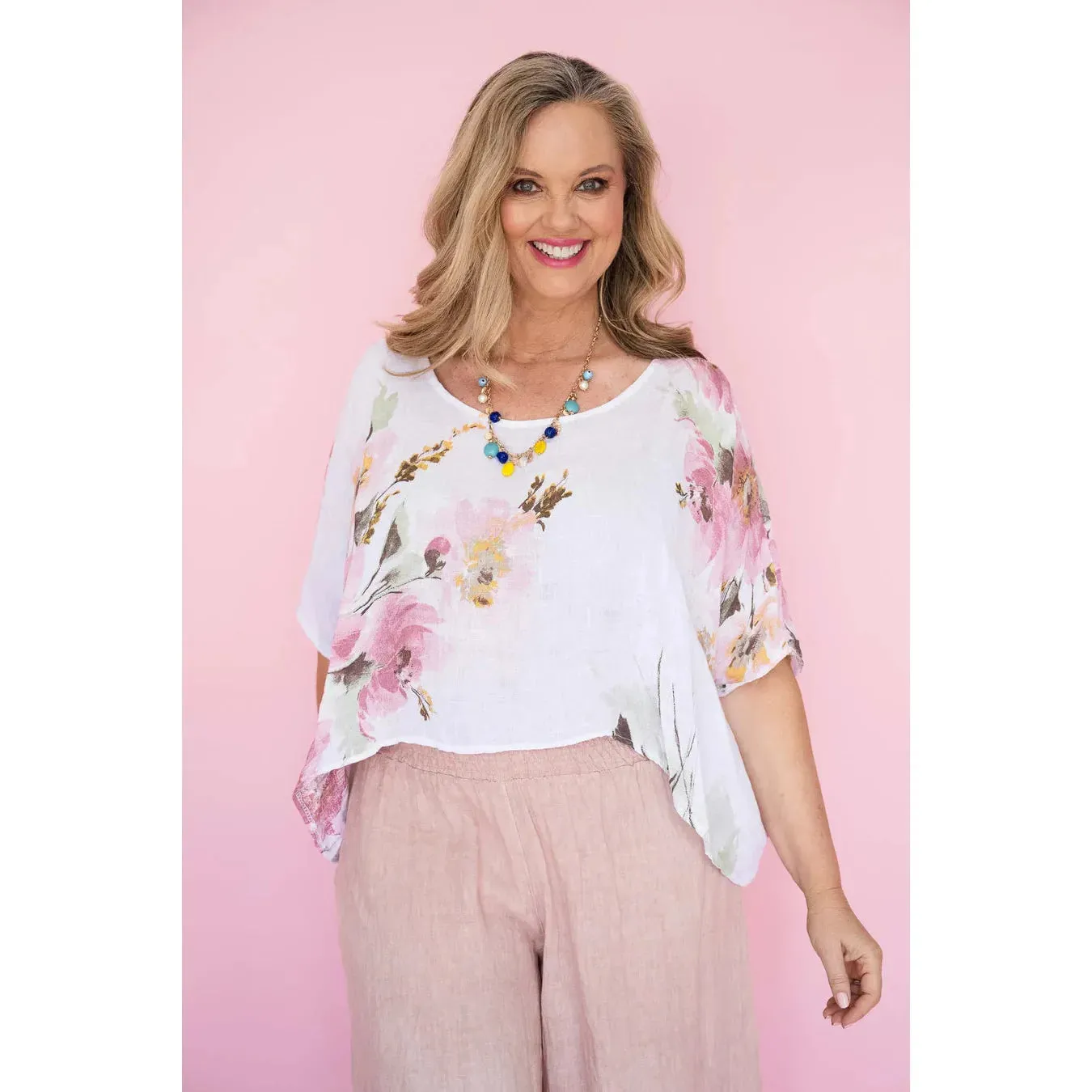 Tia Linen Floral Top