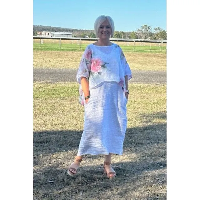 Tia Linen Floral Top