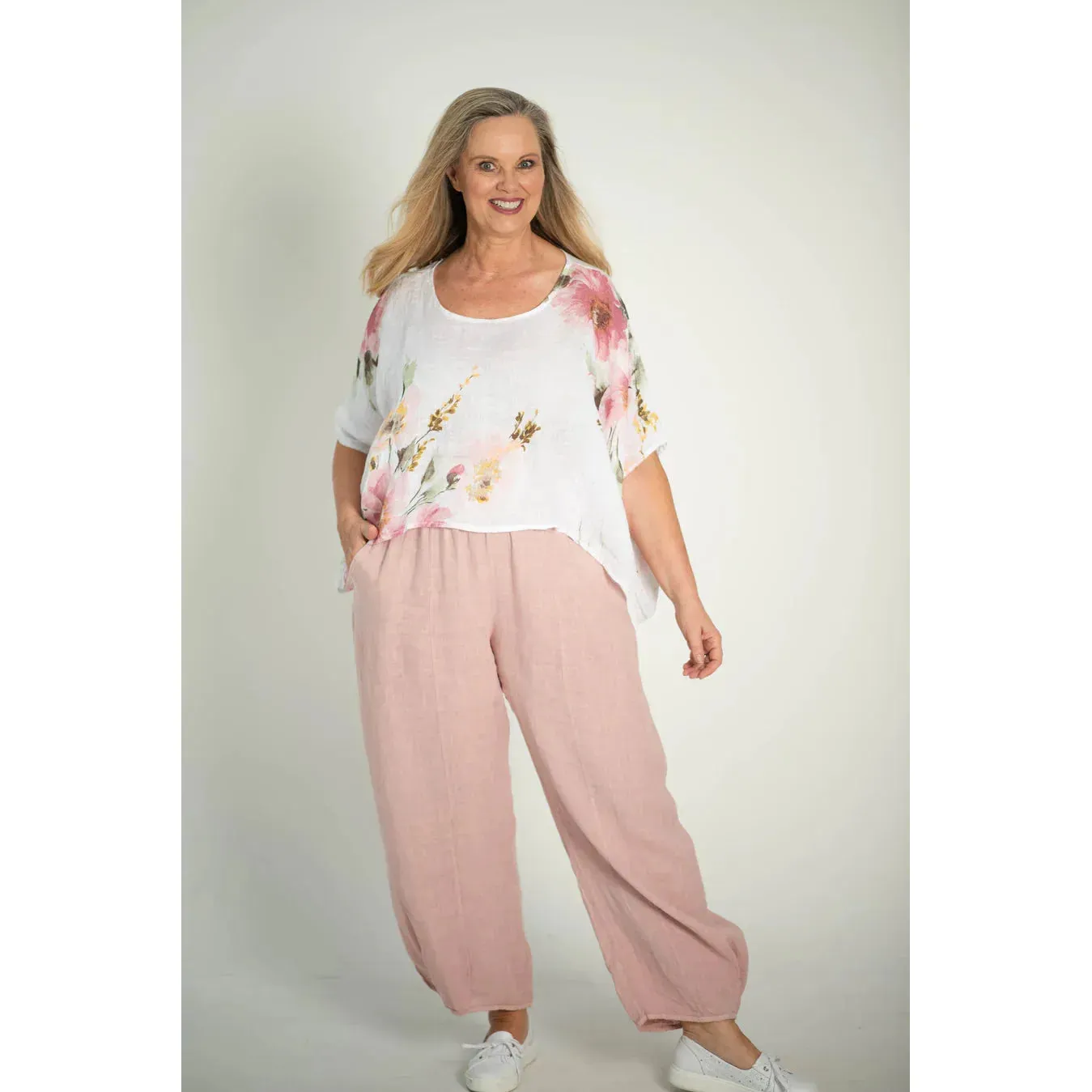 Tia Linen Floral Top