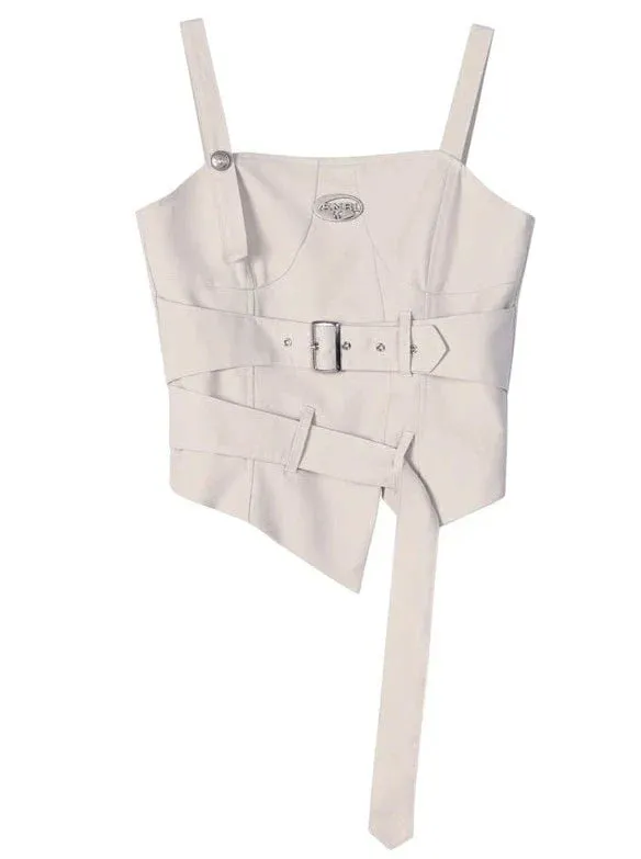 Top Girl   Camisole Skirt Mode Asymmetrical