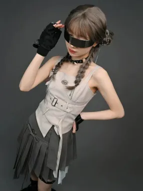 Top Girl   Camisole Skirt Mode Asymmetrical