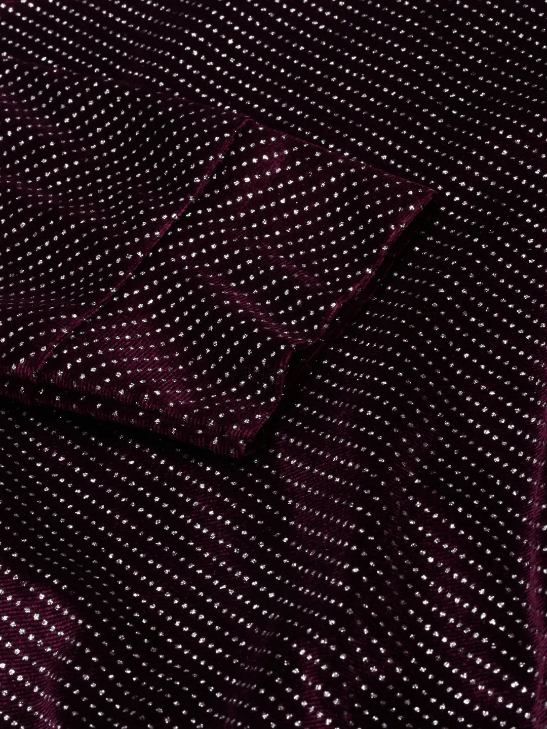 Women Violet Embellished Crop Top