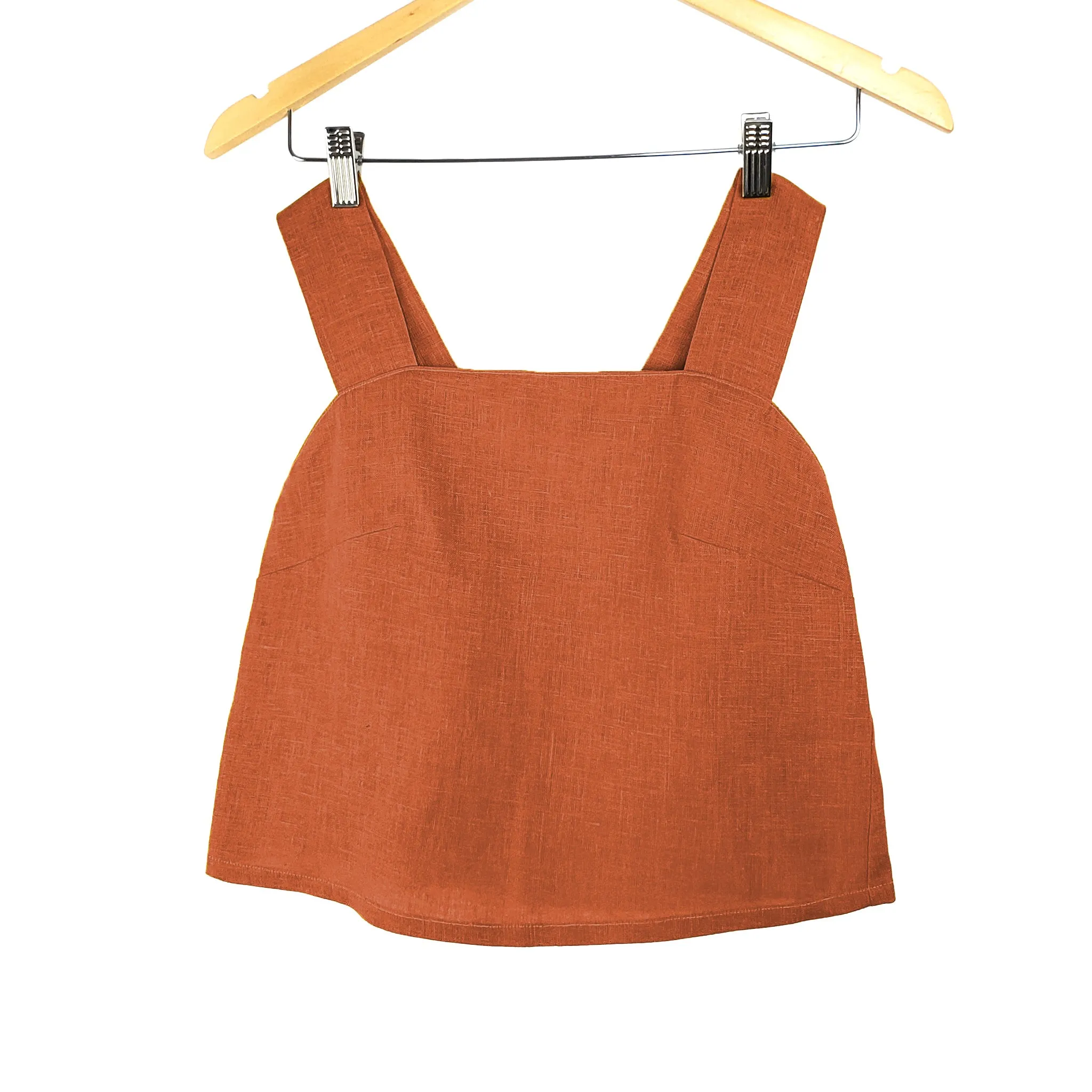 YURI Short romper - Terracotta, size 3XL