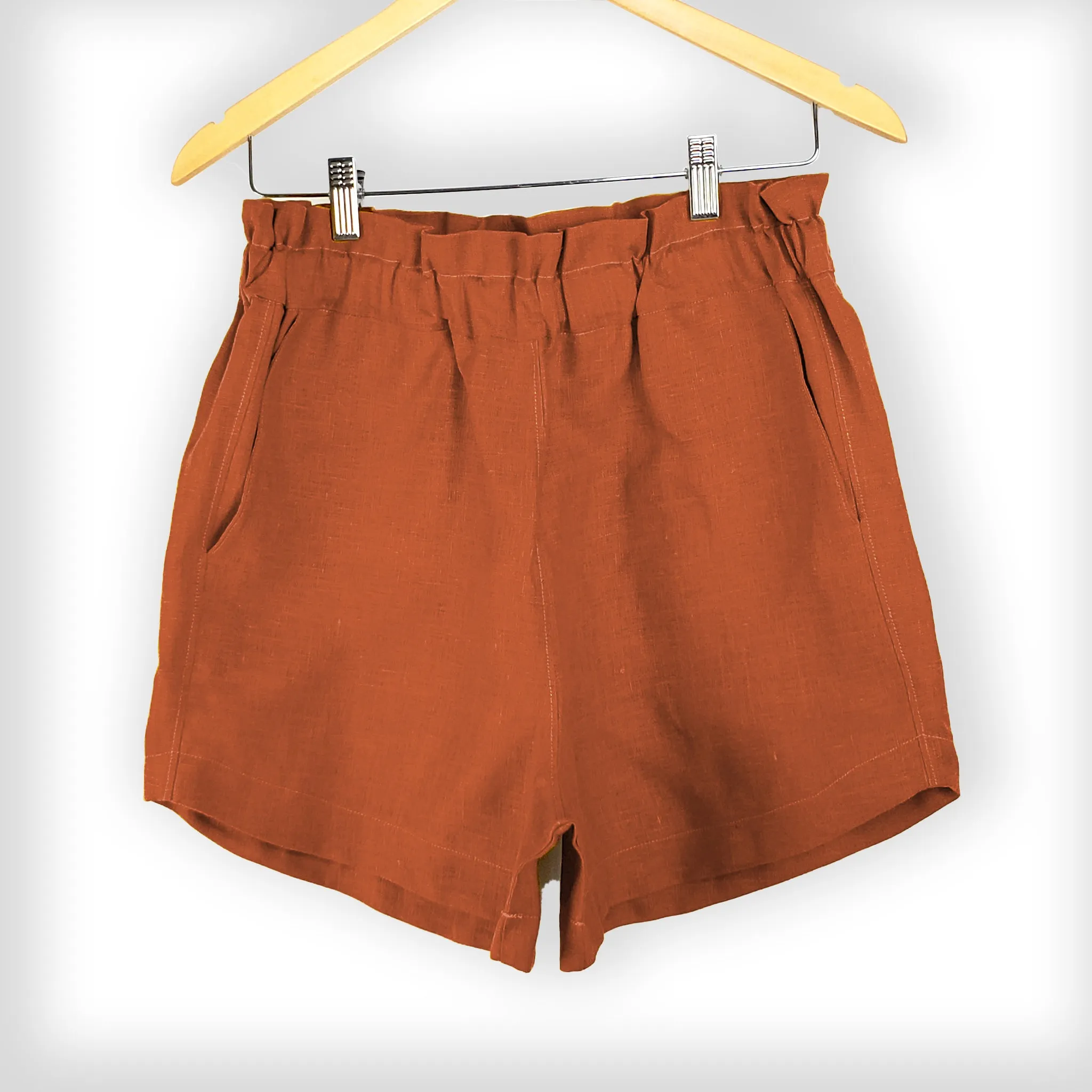 YURI Short romper - Terracotta, size 3XL